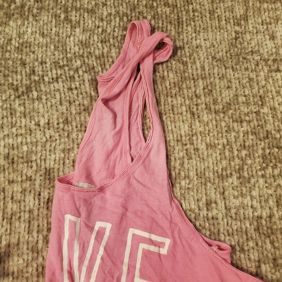 PINK Victoria's Secret Love Pink Racerback Tank Top - Picture 5 of 5